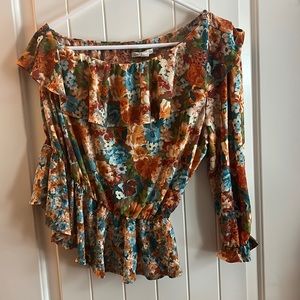 Off the shoulder floral top